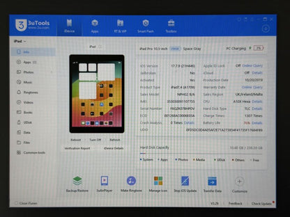 iPad Pro 10.5 (A1709) - 256GB - Cellular - zbity - faktura VAT 23%