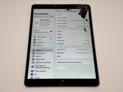 iPad Air 3 (A2152) - 64GB - zbity - faktura VAT 23%