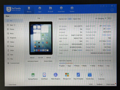 iPad Air 3 (A2152) - 64GB - Space Gray - faktura VAT 23%