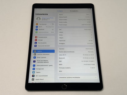 iPad Pro 10.5 (A1709) - 64GB - Cellular (LTE) - faktura VAT 23%