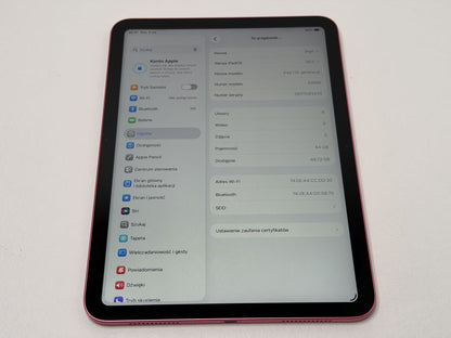 iPad 10. gen. (A2696) - 64GB - Pink - faktura VAT 23%