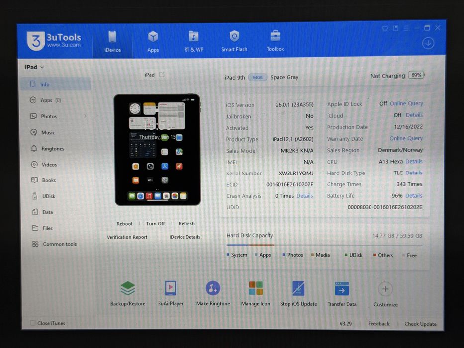 iPad 9. gen. (A2602) - 64GB - faktura VAT 23%
