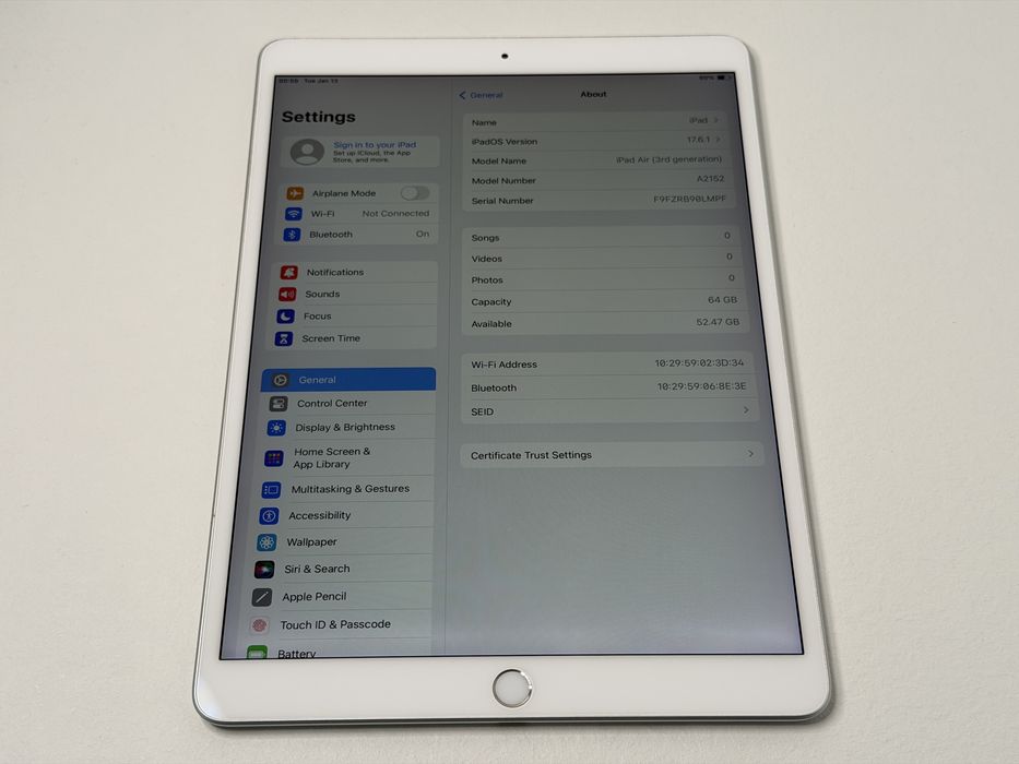 iPad Air 3 (A2152) - 64GB - faktura VAT 23%