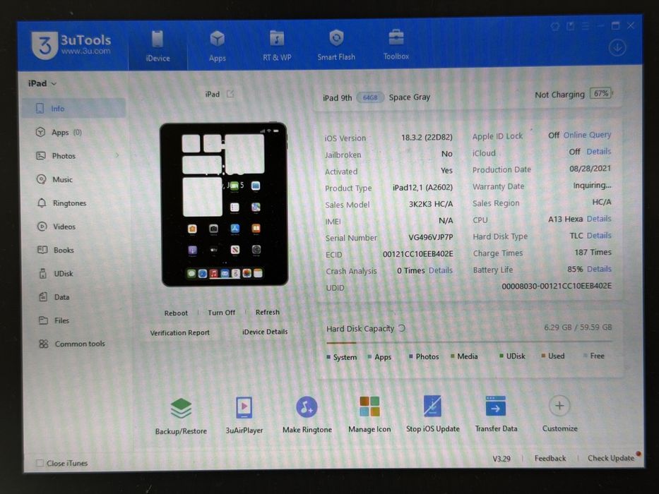 iPad 9. gen. (A2602) - 64GB - faktura VAT 23%