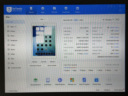 iPad mini 5 (A2124) - Cellular (LTE) - 64GB - Silver - faktura VAT 23%