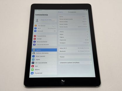 iPad Air 1 (A1474) - 16GB - faktura VAT 23%