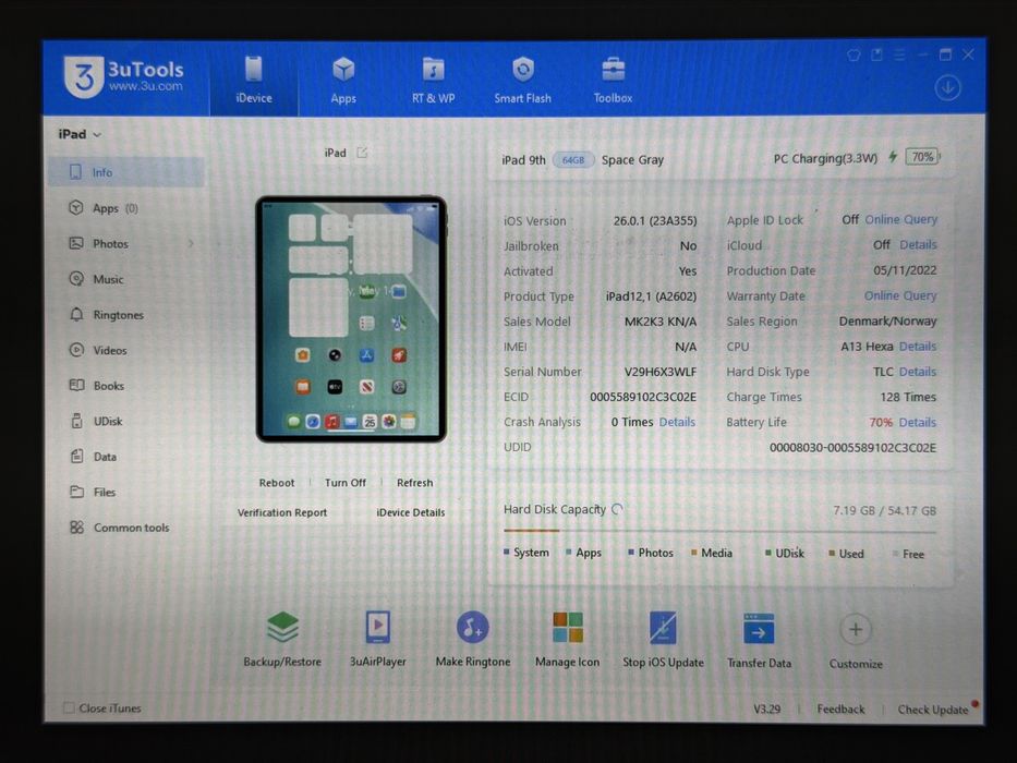 iPad 9. gen. (A2602) - 64GB - faktura VAT 23%