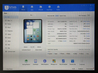 iPad mini 6 (A2567) - 256GB - Cellular (LTE) - faktura VAT 23%