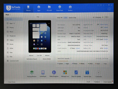 iPad 7. gen. (A2197) - 32GB - Space Gray - faktura VAT 23%