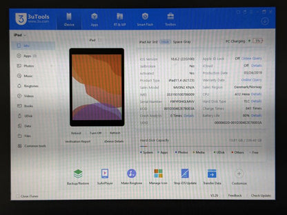 iPad Air 3 (A2123) - 256GB - Cellular (LTE) - faktura VAT 23%