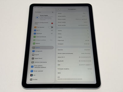 iPad Air 4 (A2072) - 64GB - Cellular (LTE) - Sky Blue - faktura VAT 23%