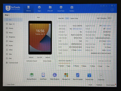 iPad 8. gen. (A2270) - 32GB - zbity - faktura VAT 23%