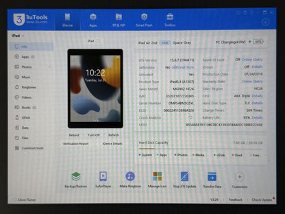 iPad Air 2 (A1567) - 64GB - Cellular (LTE) - faktura VAT 23%