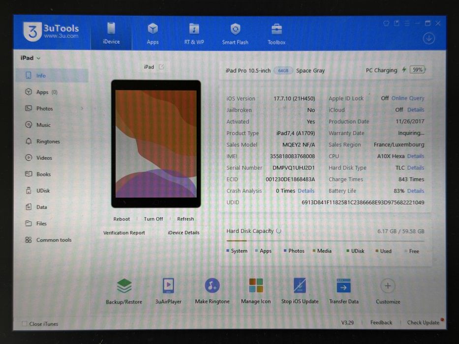 iPad Pro 10.5 (A1709) - 64GB - Cellular (LTE) - faktura VAT 23%