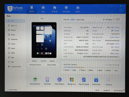 iPad 7. gen. (A2197) - 32GB - Space Gray - faktura VAT 23%