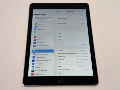 iPad Air 2 (A1567) - 32GB - Cellular (LTE) - Space Gray - faktura VAT 23%
