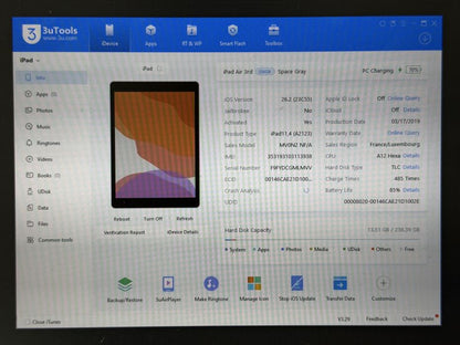 iPad Air 3 (A2123) - 256GB - Cellular (LTE) - faktura VAT 23%
