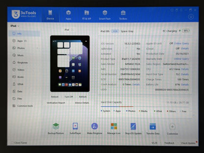 iPad 8. gen. (A2429) - 32GB - Cellular (LTE) - Space Gray - faktura VAT 23%