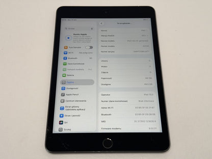 iPad mini 5 (A2124) - Cellular (LTE) - 64GB - Space Gray - faktura VAT 23%