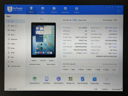 iPad mini 5 (A2124) - 256GB - Cellular (LTE) - faktura VAT 23%