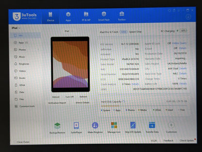 iPad Pro 9.7 (A1674) - 32GB - Cellular (LTE) - wada - faktura VAT 23%