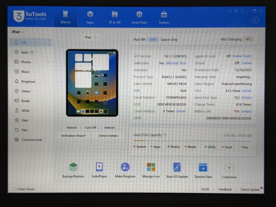 iPad 9. gen. (A2602) - 64GB - faktura VAT 23%
