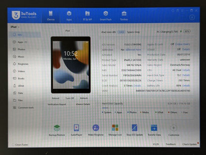 iPad mini 4 (A1550) - 128GB - Cellular (LTE) - faktura VAT 23%