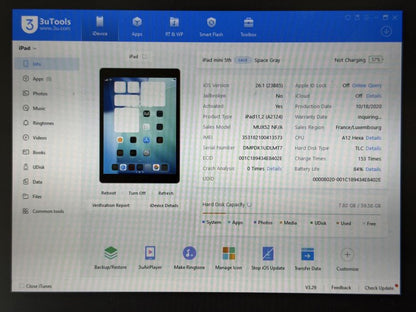 iPad mini 5 (A2124) - Cellular (LTE) - 64GB - faktura VAT 23%