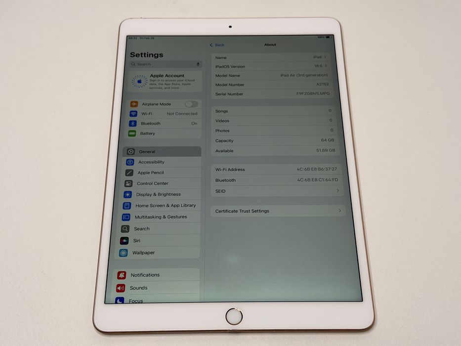 iPad Air 3 (A2152) - 64GB - faktura VAT 23%