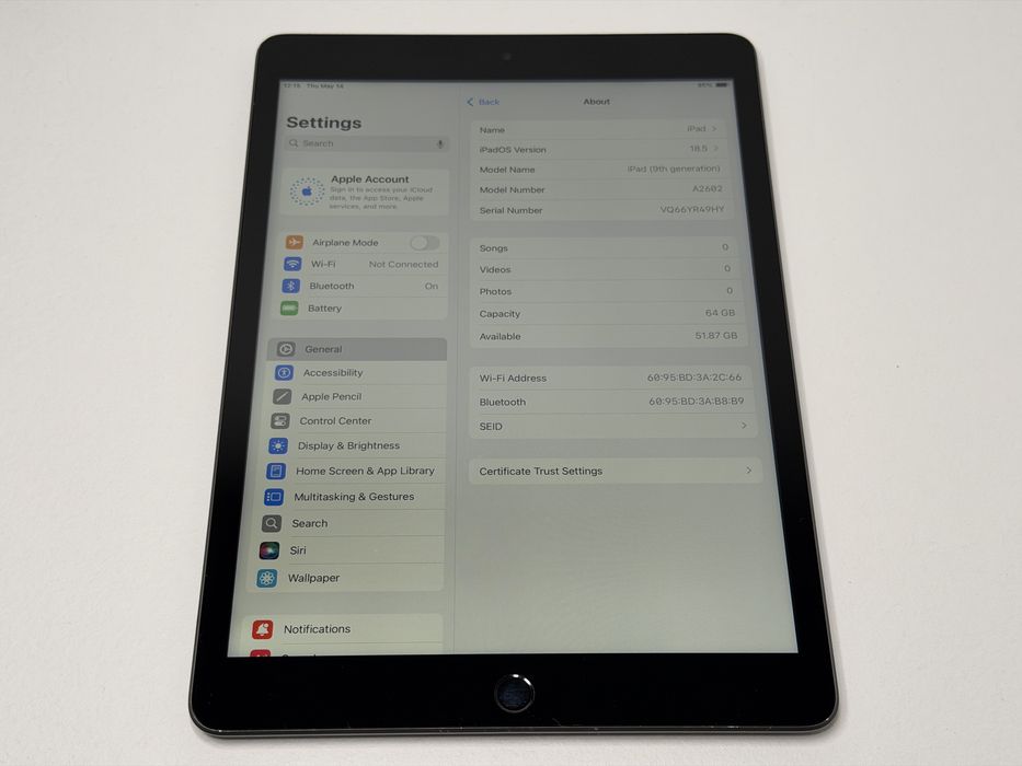 iPad 9. gen. (A2602) - 64GB - faktura VAT 23%