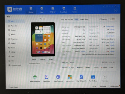 iPad Pro 10.5 (A1709) - 64GB - Cellular (LTE) - faktura VAT 23%