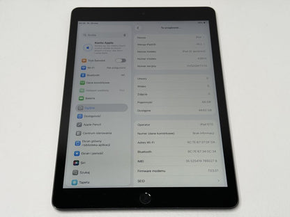 iPad 9. gen. (A2604) - 64GB - Cellular (LTE) - wada - faktura VAT 23%