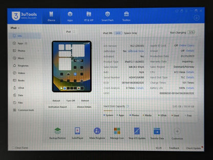 iPad 9. gen. (A2602) - 64GB - Space Gray - faktura VAT 23%