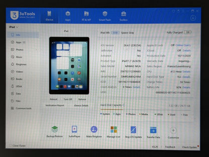 iPad 8. gen. (A2429) - 32GB - Cellular (LTE) - Space Gray - faktura VAT 23%