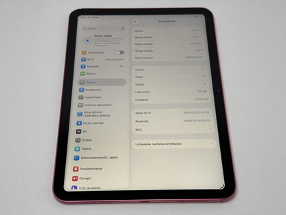 iPad 11. gen. (A3354) - 128GB - Pink - faktura VAT 23%