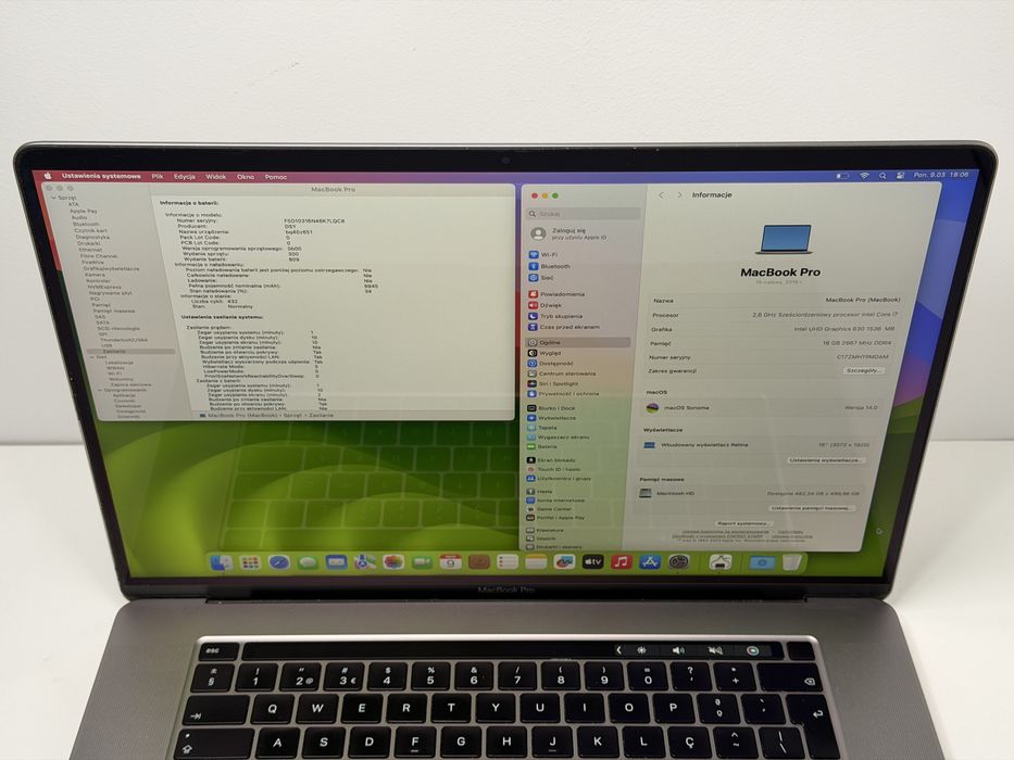 MacBook Pro 16 (A2141) - i7/16GB/512GB - faktura VAT 23%