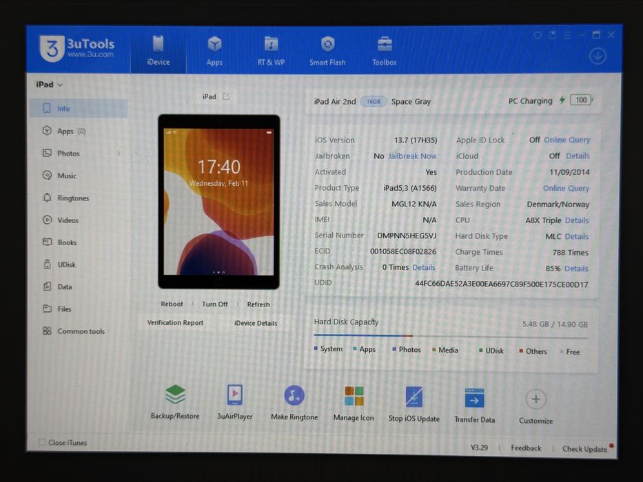 iPad Air 2 (A1566) - 16GB - faktura VAT 23%
