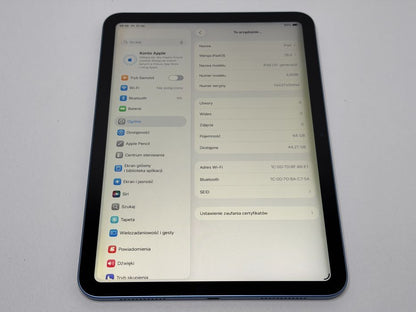 iPad 10. gen. (A2696) - 64GB - Blue - faktura VAT 23%