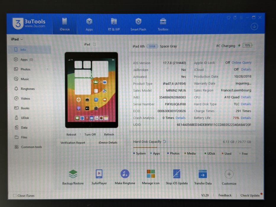 iPad 6 (A1954) - 32GB - Cellular (LTE) - faktura VAT 23%