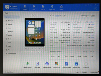 iPad 5 (A1823) - 128GB - Cellular (LTE) - faktura VAT 23%