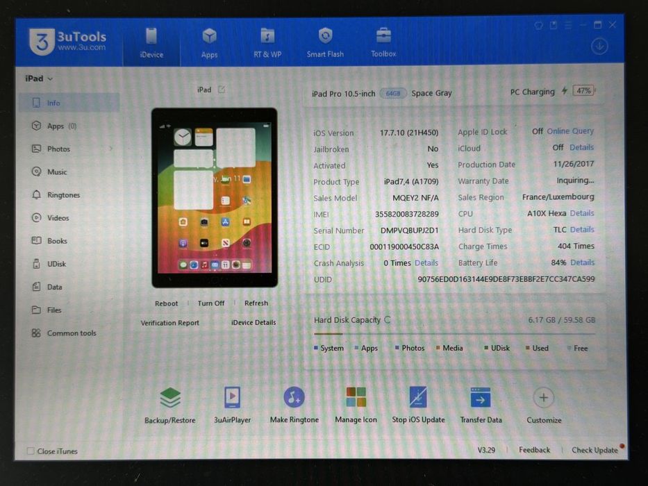 iPad Pro 10.5 (A1709) - 64GB - Cellular (LTE) - faktura VAT 23%