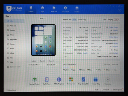iPad Air 4 (A2072) - 64GB - Cellular (LTE) - Space Gray - faktura VAT 23%