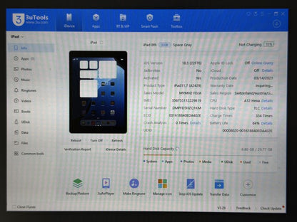iPad 8. gen. (A2429) - 32GB - Cellular (LTE) - Space Gray - faktura VAT 23%