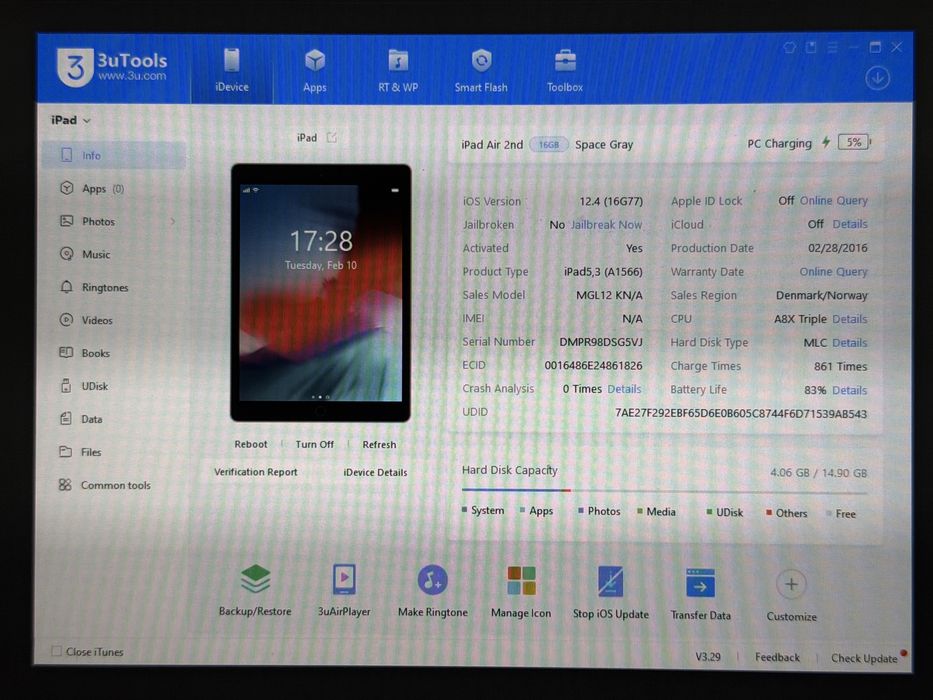 iPad Air 2 (A1566) - 16GB - faktura VAT 23%