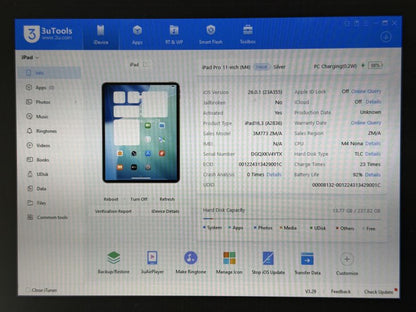 iPad Pro 11 5. gen. (A2836) - 256GB - Apple M4 - faktura VAT 23%