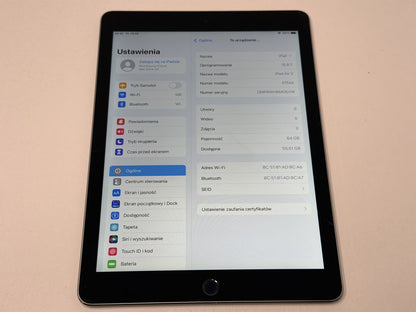 iPad Air 2 (A1566) - 64GB - pęknięty - faktura VAT 23%