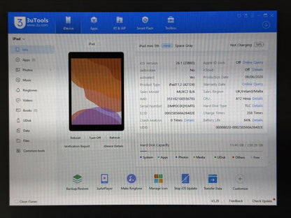 iPad mini 5 (A2124) - 256GB - Cellular (LTE) - faktura VAT 23%