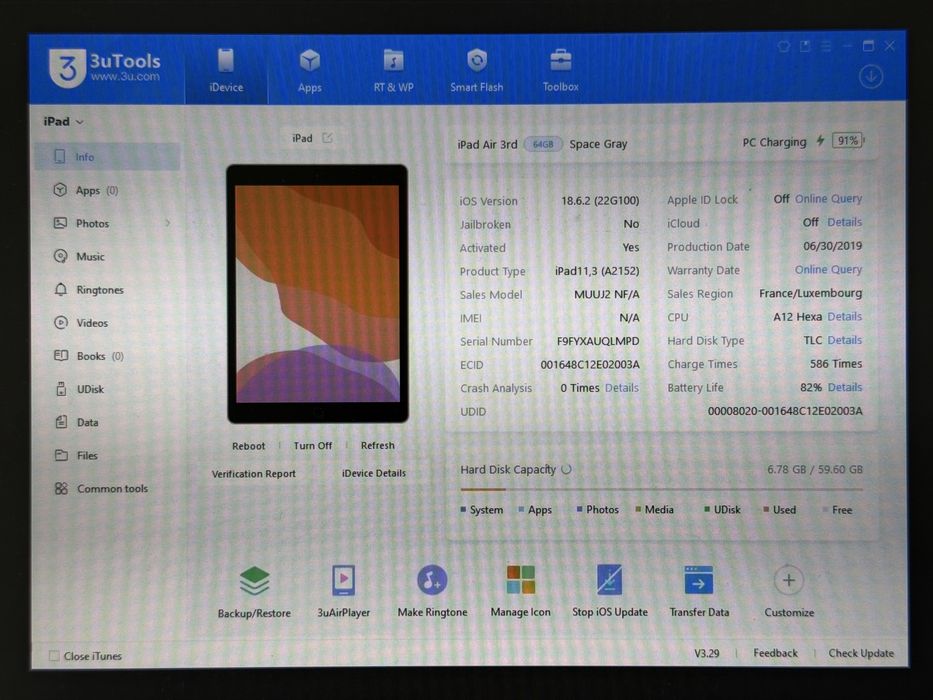 iPad Air 3 (A2152) - 64GB - faktura VAT 23%