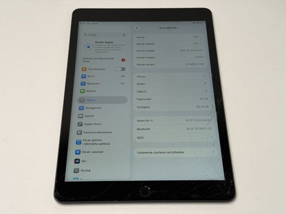 iPad 9. gen. (A2602) - 64GB - zbity - faktura VAT 23%
