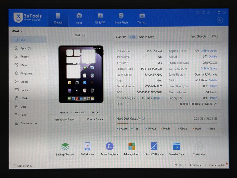 iPad 9. gen. (A2602) - 64GB - faktura VAT 23%